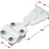 SeaStar Clamp Block Outboard - White Power Coat Steel -Shakespeare Marine Shop 115387 1 pc