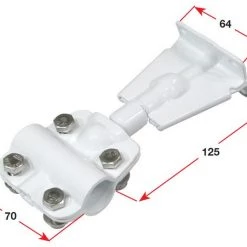 SeaStar Clamp Block Outboard - White Power Coat Steel