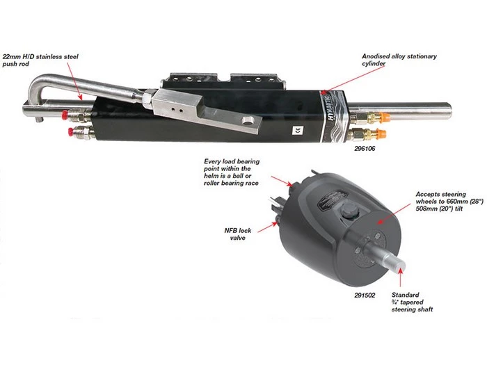 SeaStar Compact Universal Base-Mount Outboard Hydraulic Steering 3 SeaStar Compact Universal Base-Mount Outboard Hydraulic Steering