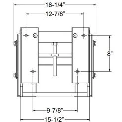 SeaStar Manual Jackplate 6in Setback With Side Lock